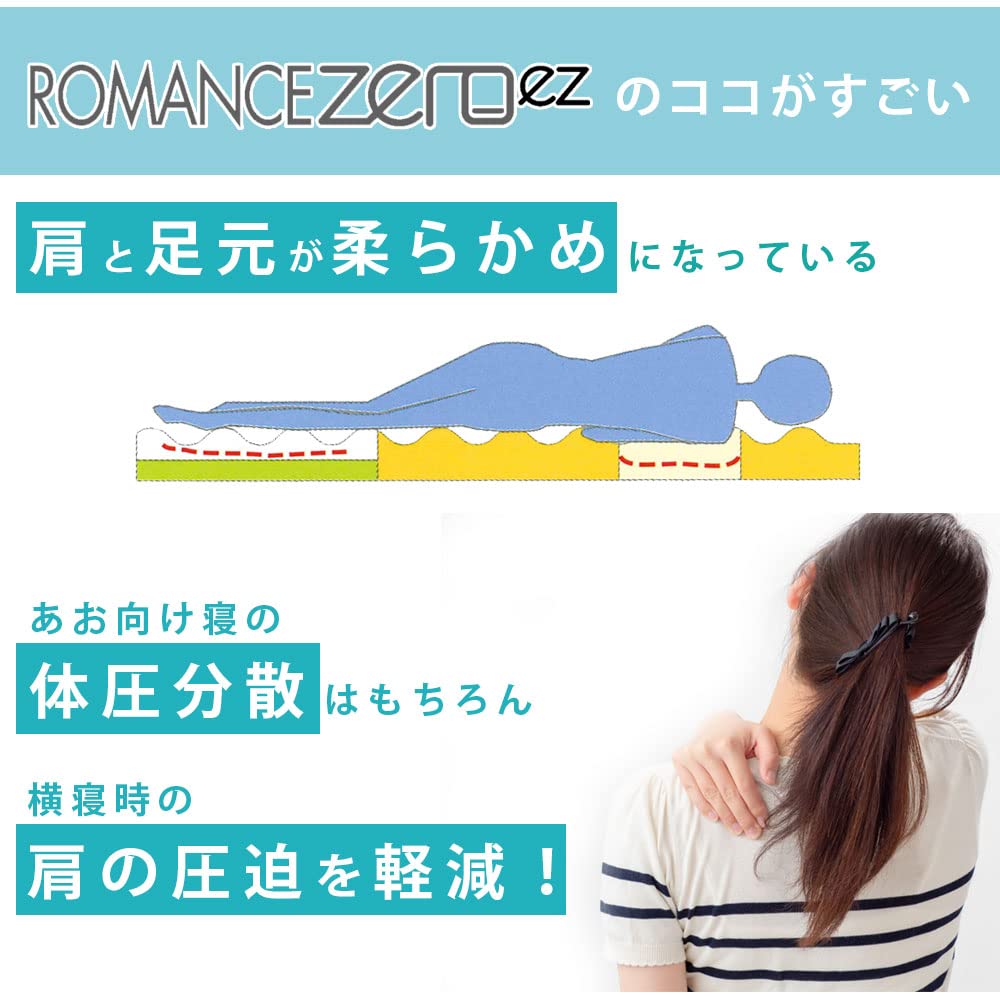 Amazon｜ロマンス小杉 ロマンスゼロez シングル 敷き布団 マットレス